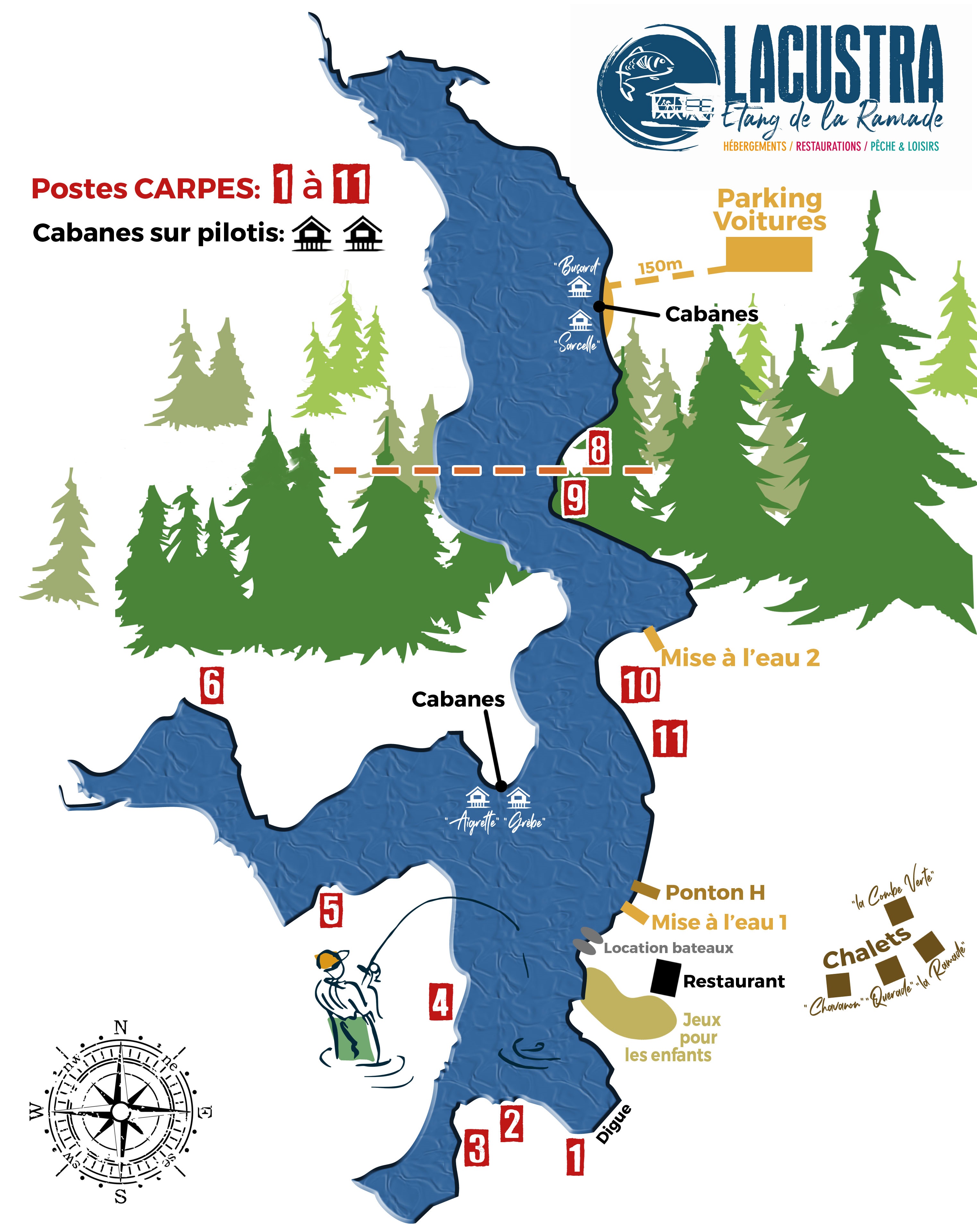 Pêche carpe lac Auvergne