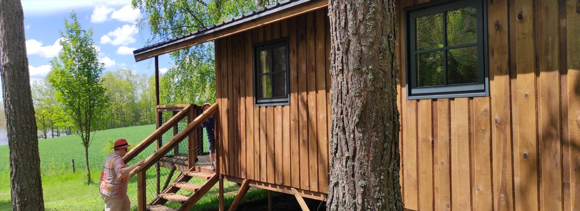 Slider Hébergement chalet lac Auvergne