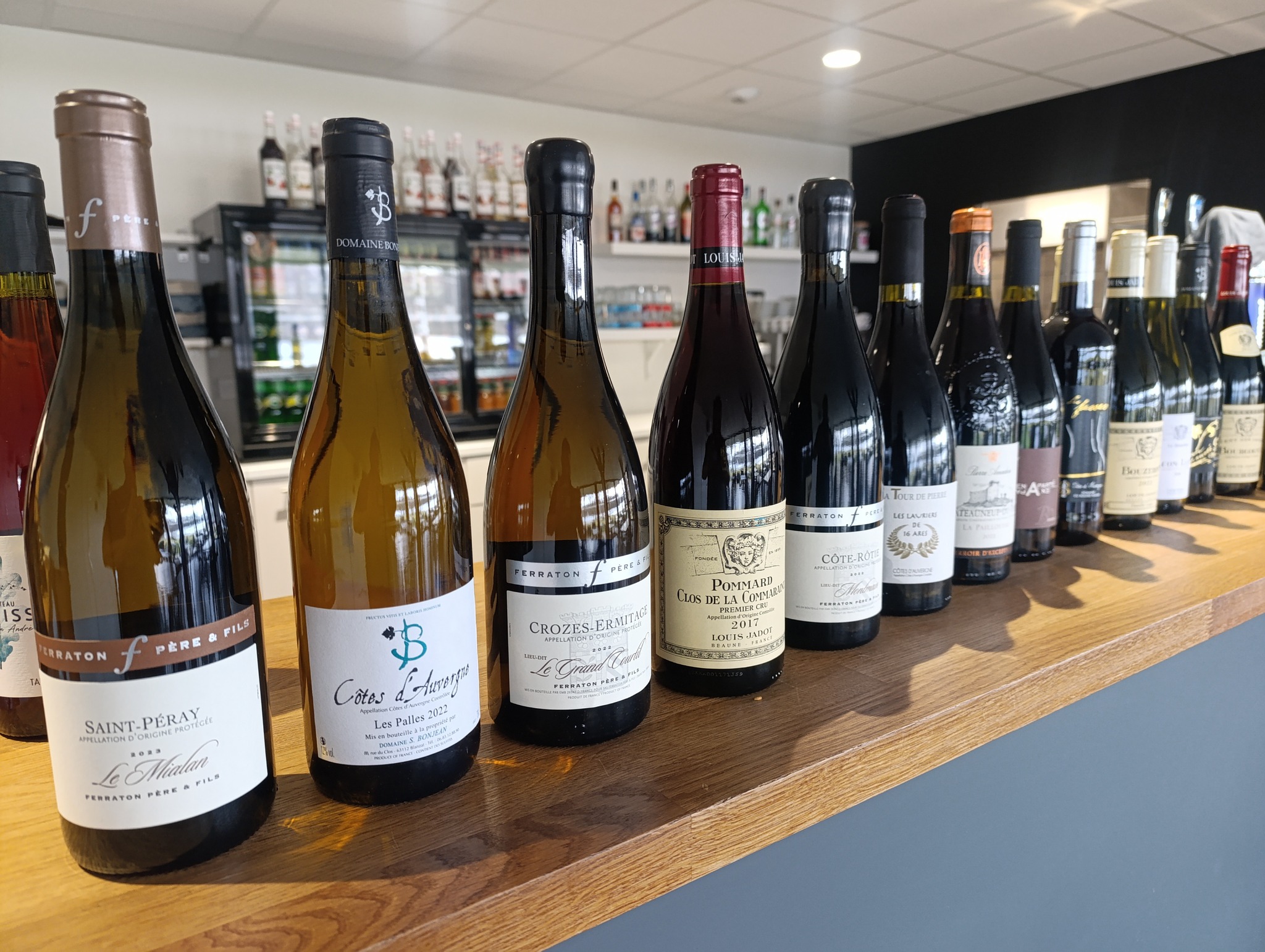 Carousel carte des vins boissons Lacustra